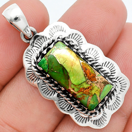 Copper Green Turquoise - Arizona Pendant P-1143 SDP157548-0