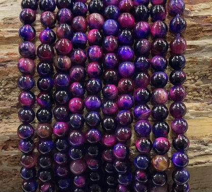 Galaxy Tiger Eye (Dyed) Round-5