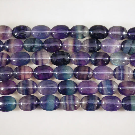 Rainbow Fluorite Oval Strands-0