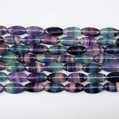 Rainbow Fluorite Oval Strands-1