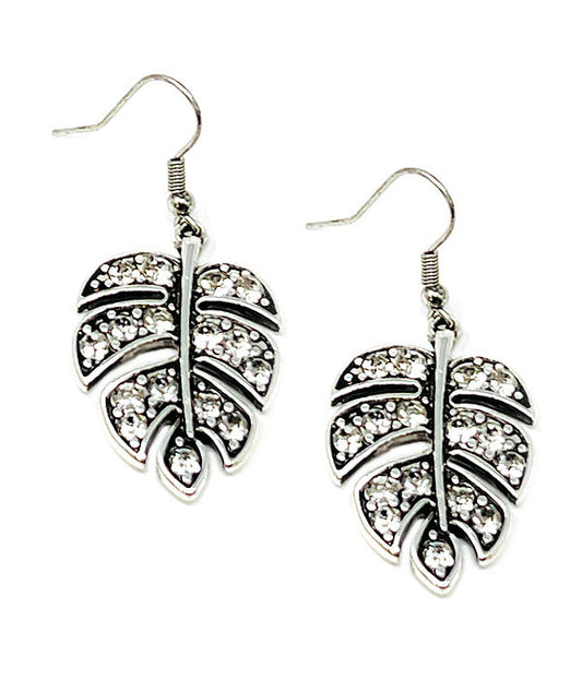 GIANT LEAF MONSTERA EARRING-0