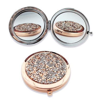 Crystal Double-Sided Portable Mini Mirror-1