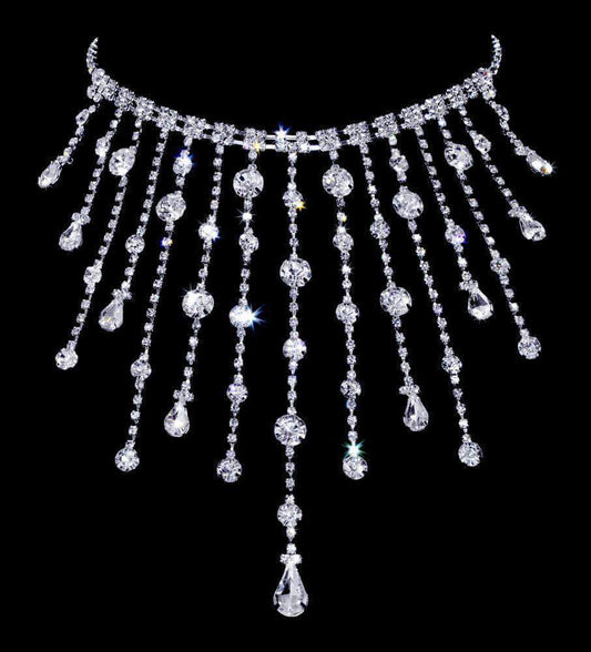 #16980 - Raindrop Choker Necklace-0