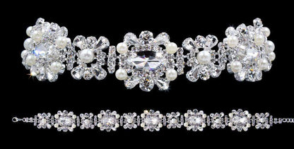 #16705 - Oval Pearl Cluster Choker-0