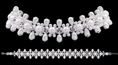 #16712 - Stretch Pearl Cluster Choker-0