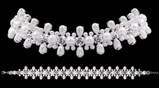#16712 - Stretch Pearl Cluster Choker-0
