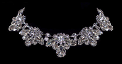 #16695 - Royal Statement Rhinestone Collar Necklace-0