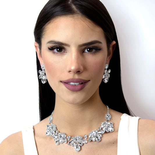 #16695 - Royal Statement Rhinestone Collar Necklace-1