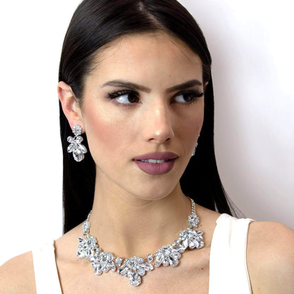 #16695 - Royal Statement Rhinestone Collar Necklace-2
